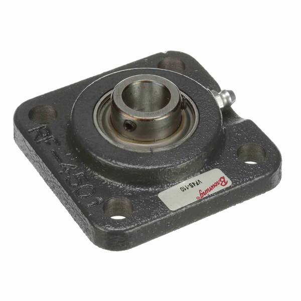 Mounted Cast Iron Four Bolt Flange Ball Bearing, 52100 Bearing Steel, Setscrew Lock
